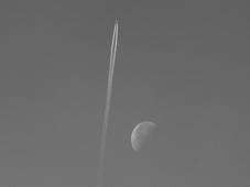 Avion et
                Lune