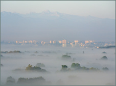 Brouillard sur la ville